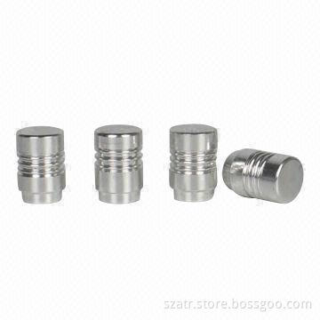 Tire Valve Caps, Made of Steel, Aluminum, Brass or Plastic Materials